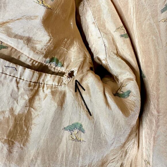 Brad Whitney Carmel Cove VTG 70s/80s Khaki Tan Corduroy Buttoned Trench Coat - Picture 16 of 16